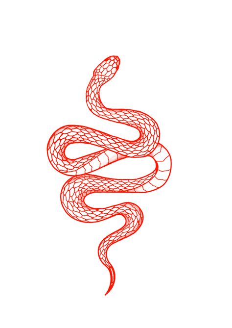 red snake tattoo designs.